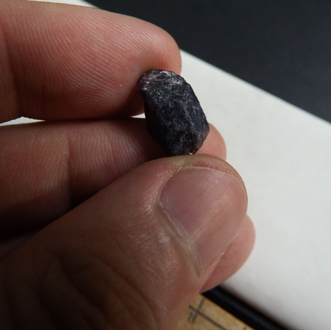 8.35ct slight blue in purplish toned Tanzanian sapphire untreated rough