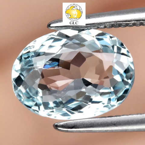 GLC CERT. 1.45 ct VS Unheated Aquamarine