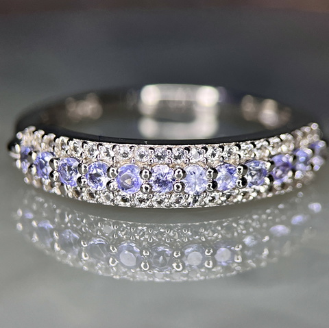 Natural Tanzanite Silver 925 Ring