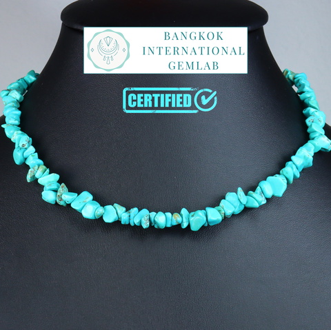 BIGL CERTIFIED HANDCRAFT NECKLACE WITH NATURAL TURQUISE