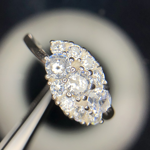 GORGEOUS PROMISING RING 23.60 CARATS WITH CZ IN 925 SILVER