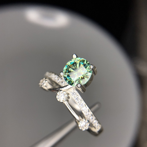 Stunning quality moissanite ring for her,birthday gift,anniversary gift