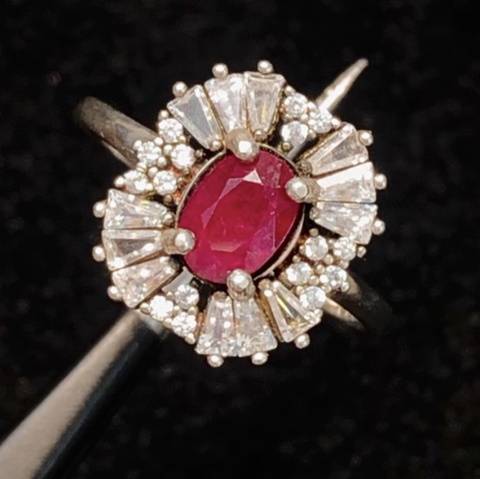 Top Quality Natural Ruby Ring With 925 Sterling Silver