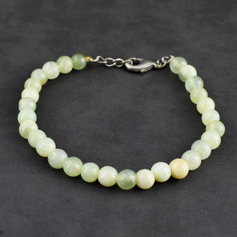 Genuine 69.00 Cts Aventurine Beads Bracelet 15-H245
