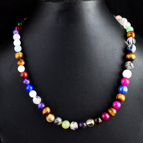 Genuine 275.00 Cts Multi-Stone Beads Bracelet 47-H245