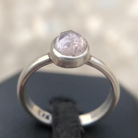Stunning 16.45 CRT morganite ring sterling silver