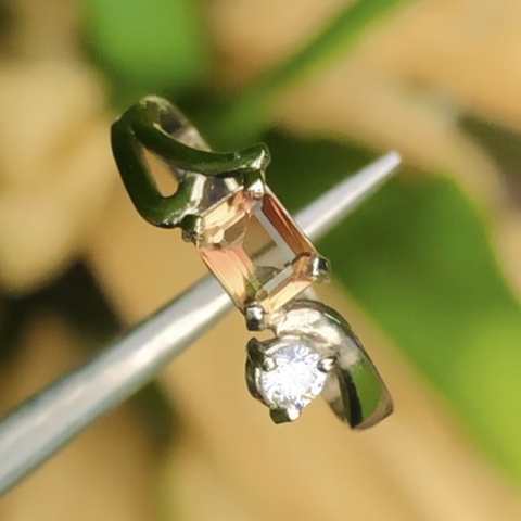 High Quality Natural Tourmaline Ring With 925 Sterling Silver
