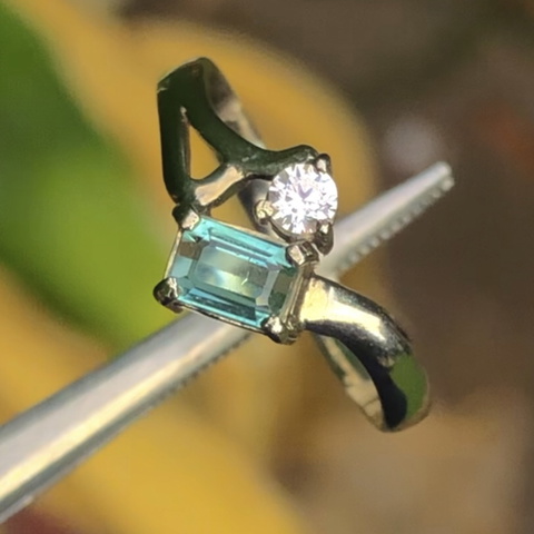 High Quality Natural Tourmaline Ring With 925 Sterling Silver