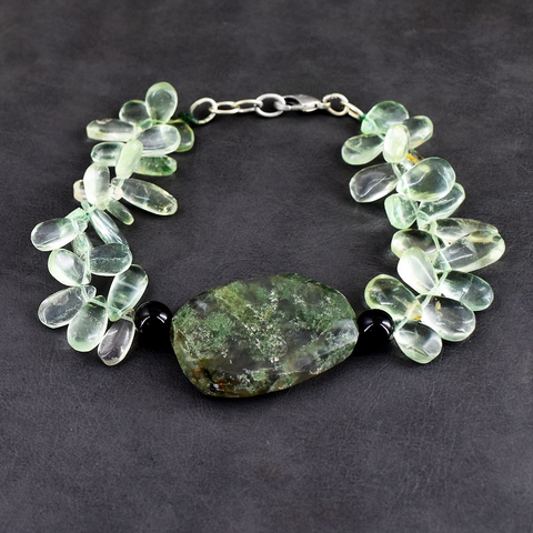 Genuine 167.00 Cts Multistone Beads Bracelet 4-H247