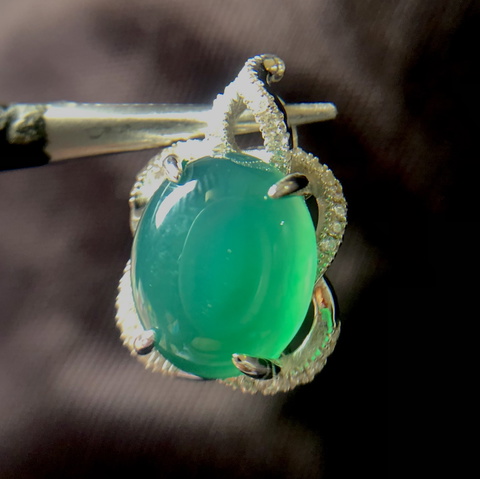 Beautiful 12.70 crt cobic zarconia sterling silver 925