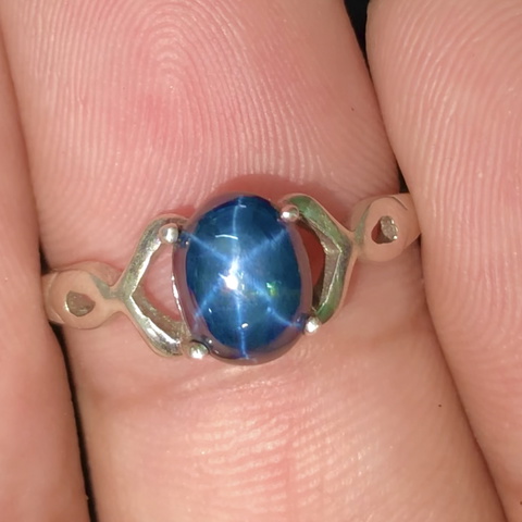 12.70 Ct Natural Star Sapphire – Deep Blue, Stunning Asterism, Ring-Ready