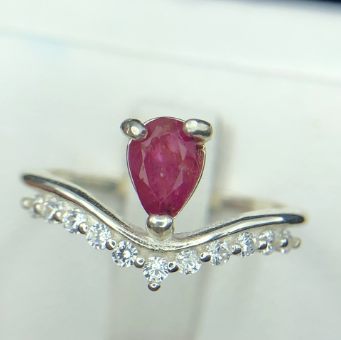 Beautiful 6.60 CT Ruby Ring 925 Sterling Silve With Amazing Design