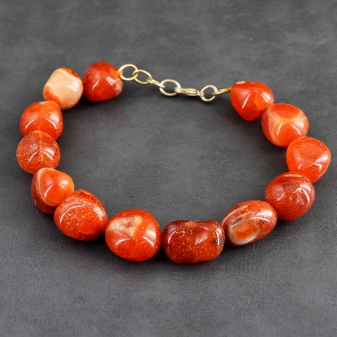 Genuine 47.00 Cts Onyx Beads Bracelet 30-H247