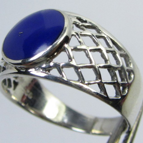 LAPIS LAZULII  SILVER RING SIZE 9.5   GG  1017
