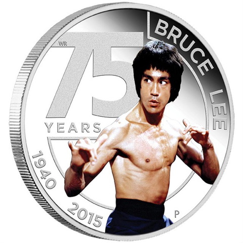 75th Anniversary of Bruce Lee 2015 1oz Silver Proof Coin