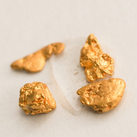 1.08 Grams-Aussie Gold Hunters-Clermont Gold Nugget Parcel of 4
