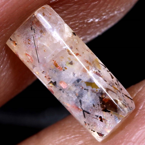0.70 cts Rainbow Lattice Sunstone PG-4455 PRECIOUSGEMS