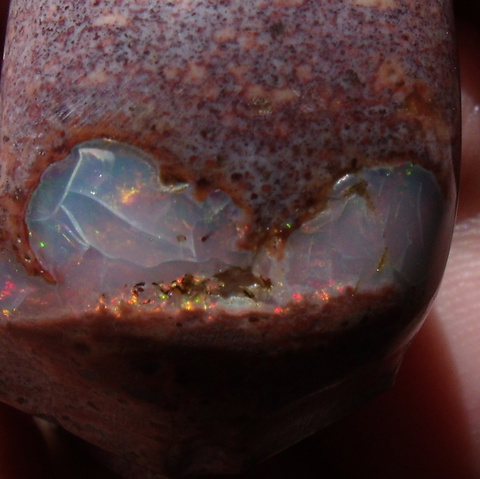 129.08 Carats Mexican Matrix Fire Opal Skull Gem Carving